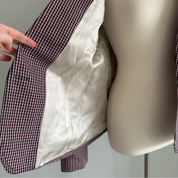 Me + Em Boyfriend Plaid Blazer Jacket Sz M - Picture 8 of 11